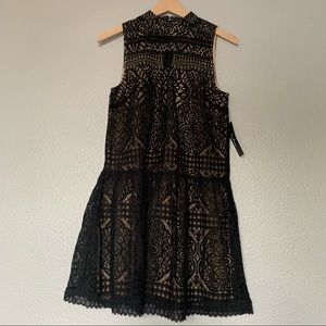 Lulus Black Lace Dress NWT Size XS